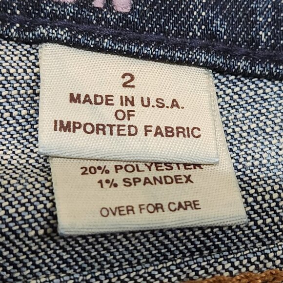 Frankie B Patchwork Edition Boot Cut Low Rise Jeans in size 2 - Picture 11 of 15